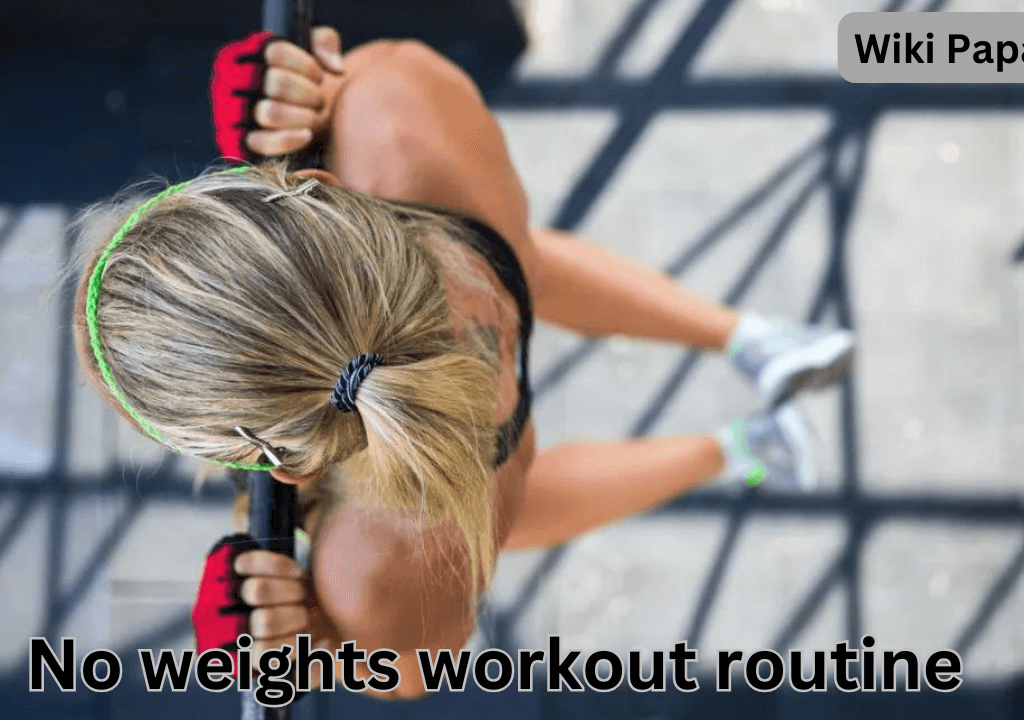 no weights workout routine